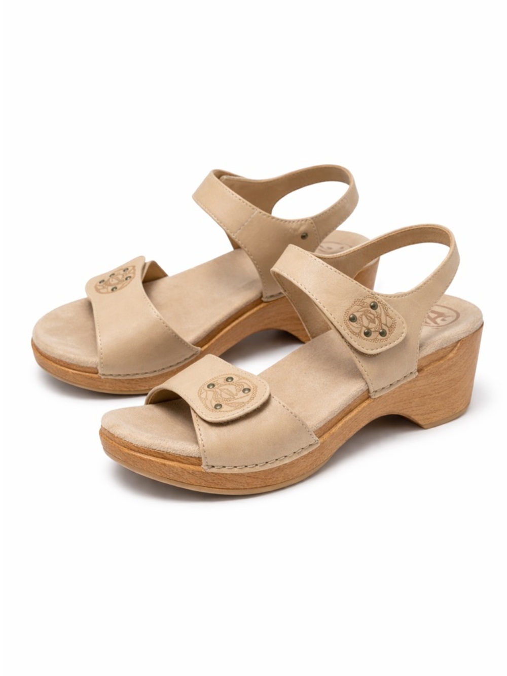 Dansko Sand Tan Sandal Sonnet Full Grain Leather Sz 40 (9,5-10)